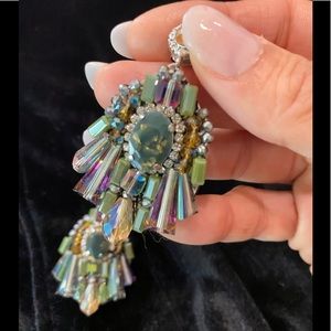 Super gorgeous green stone earrings